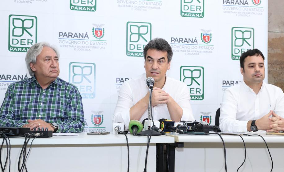 Coletiva de imprensa sobre obras na BR-277