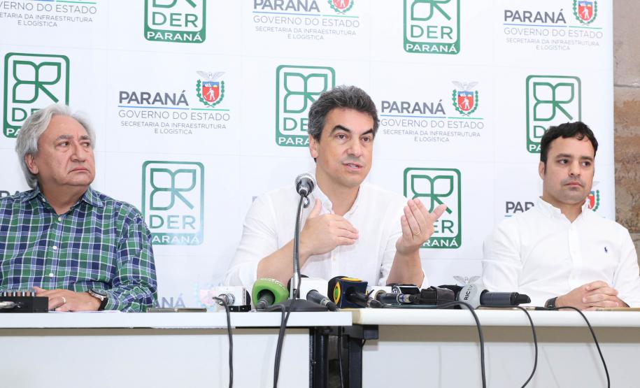 Coletiva de imprensa sobre obras na BR-277