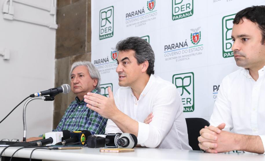 Coletiva de imprensa sobre obras na BR-277