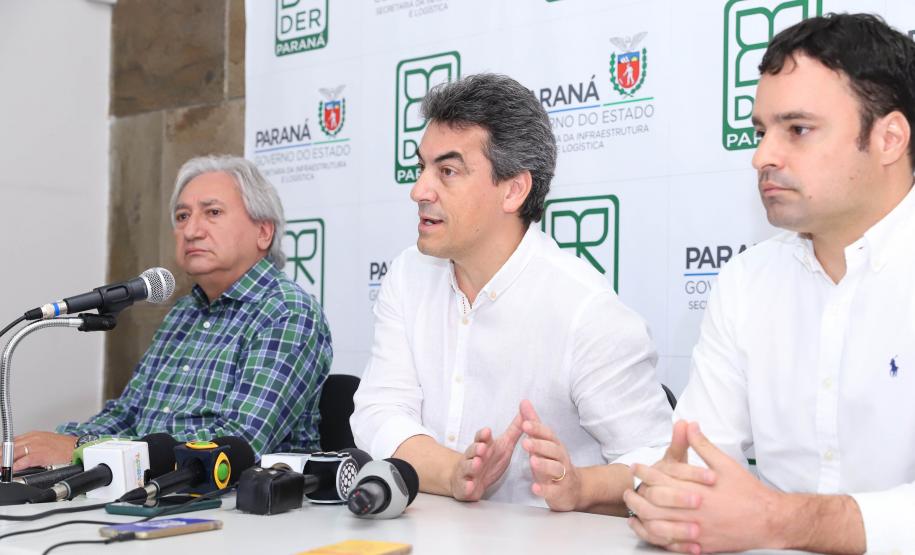 Coletiva de imprensa sobre obras na BR-277