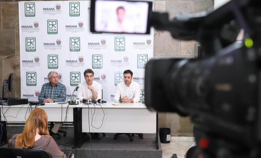 Coletiva de imprensa sobre obras na BR-277