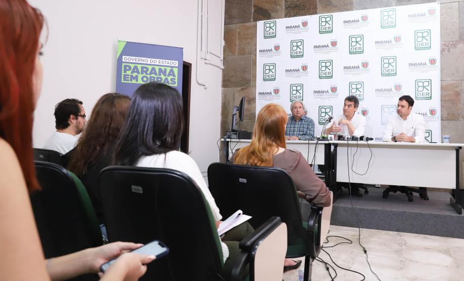 Coletiva de imprensa sobre obras na BR-277