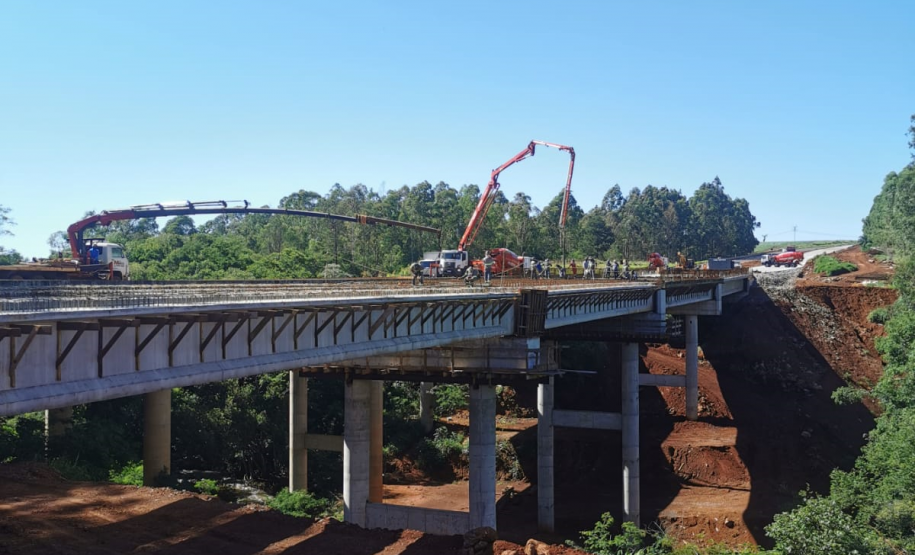 Obras de duplicação no Contorno de Cascavel