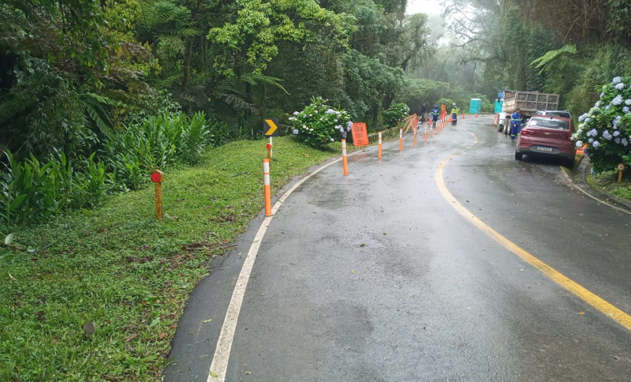 Obras na Estrada da Graciosa