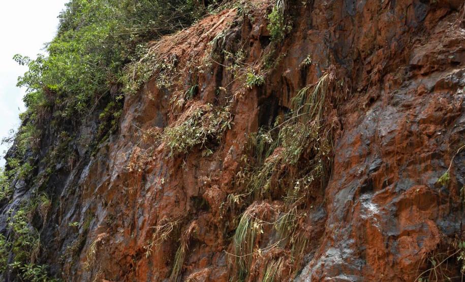 Deslizamento de terra na BR-277 Litoral