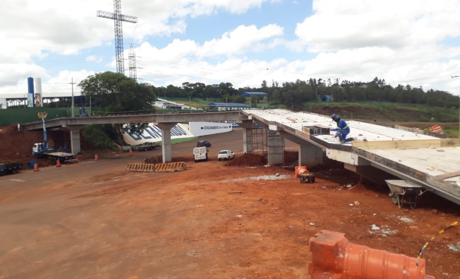 Obras da passarela