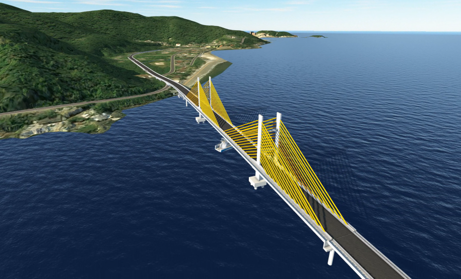 Ponte de Guaratuba - maquete digital