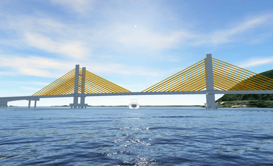 Ponte de Guaratuba - maquete digital