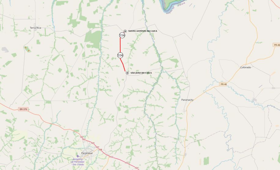 PR-556 São João do Caiuá a Santo Antônio do Caiuá