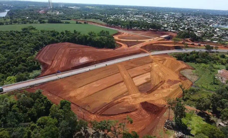 Camada de bloqueio sendo implantada na Perimetral