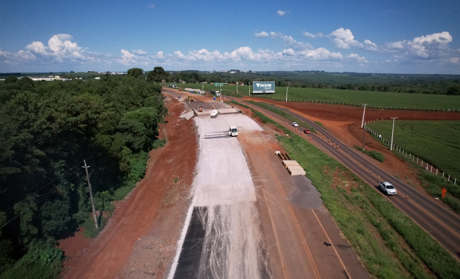 Nova trincheira da BR-277 em Cascavel