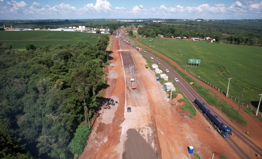 Nova trincheira da BR-277 em Cascavel