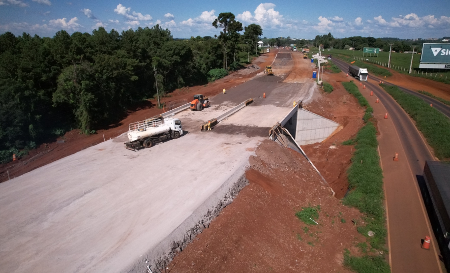 Nova trincheira da BR-277 em Cascavel