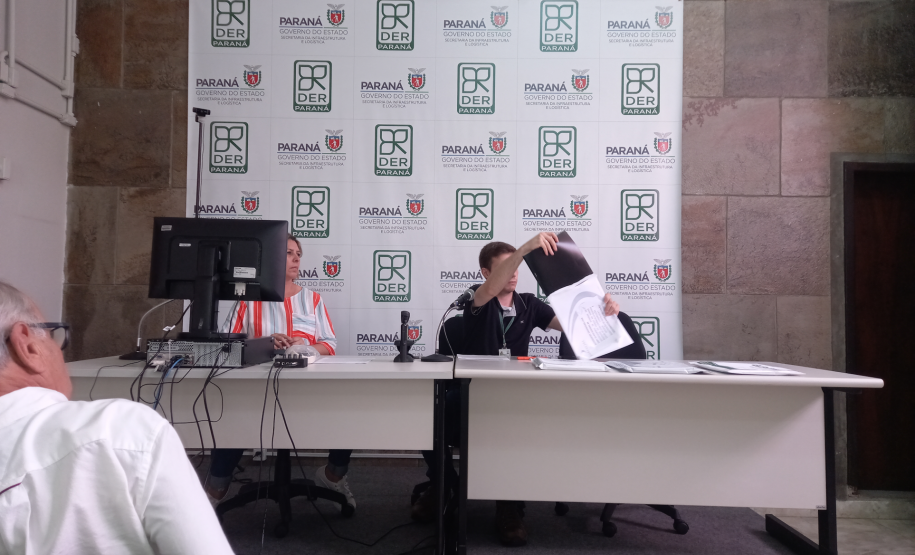 Abertura de envelopes do lote F Oeste do Proconserva