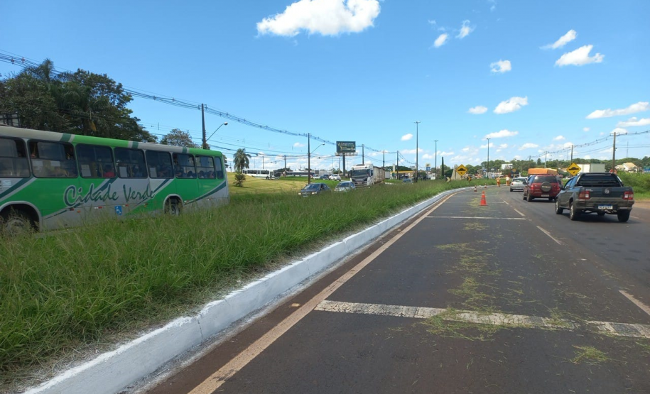 Limpeza e pintura de meio fio