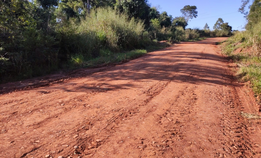 PR-682 após cascalhamento