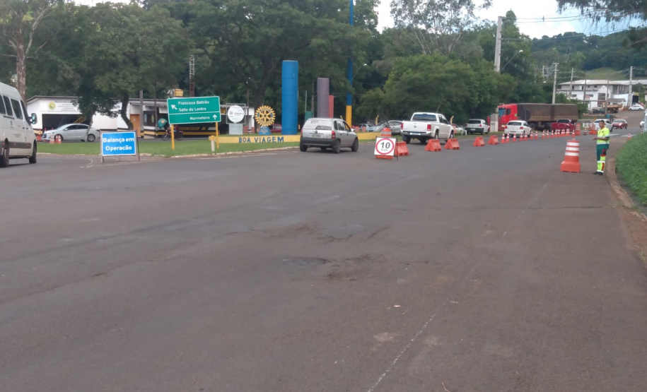 Balanças rodoviárias em rodovia estadual
