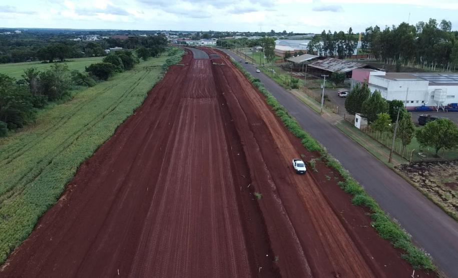 Perimetral - Terraplanagem linha Geral, estaca 550