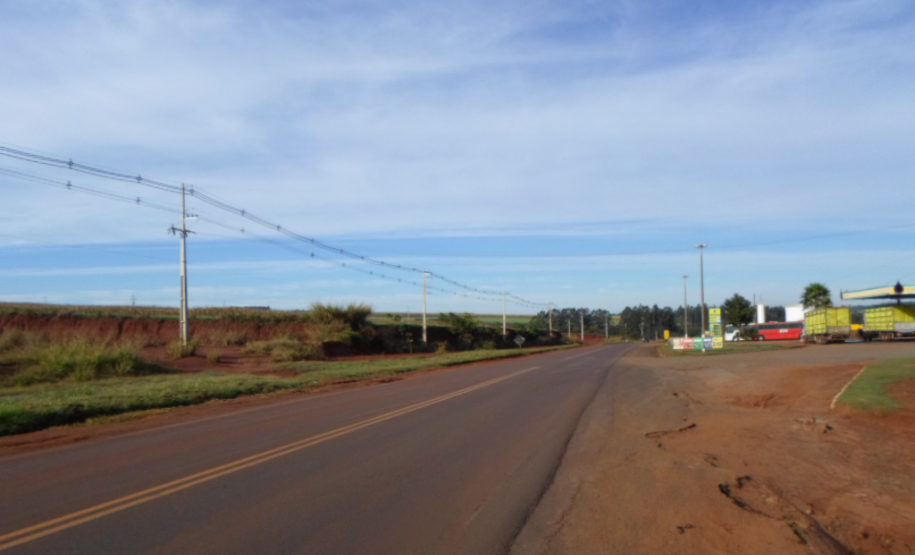 PR-492 em Paraíso do Norte, onde será realizada a obra