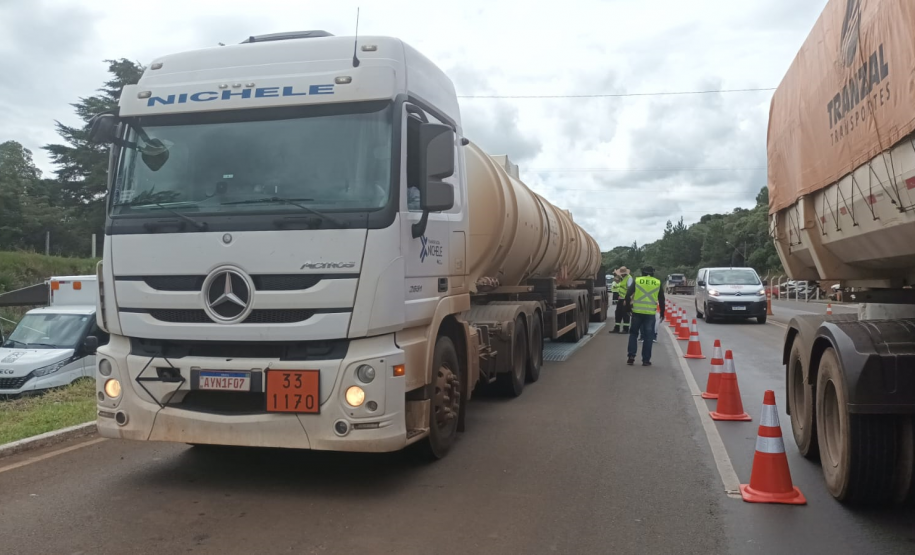 Balança rodoviária na PRC-466 em Guarapuava