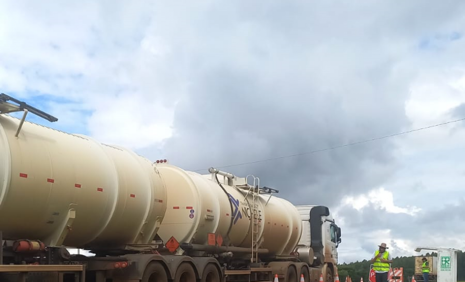 Balança rodoviária na PRC-466 em Guarapuava