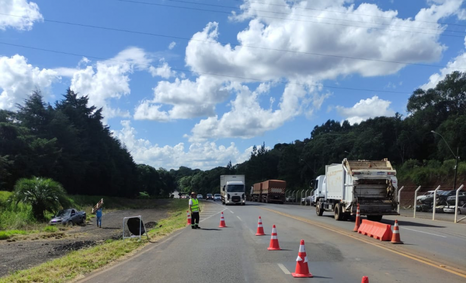 Balança rodoviária na PRC-466 em Guarapuava
