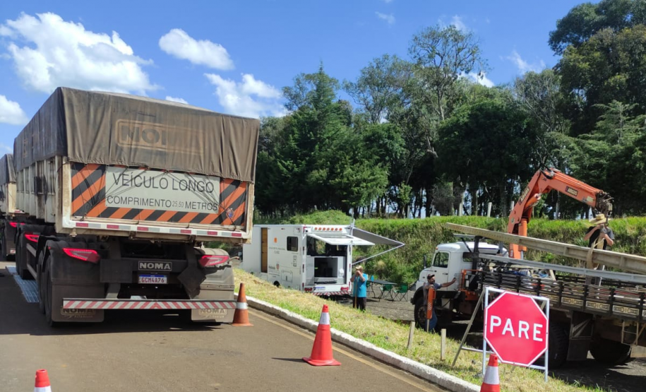 Balança rodoviária na PRC-466 em Guarapuava