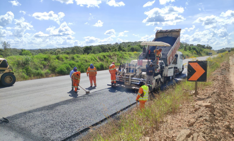 Contorno Norte de Castro - pavimentação