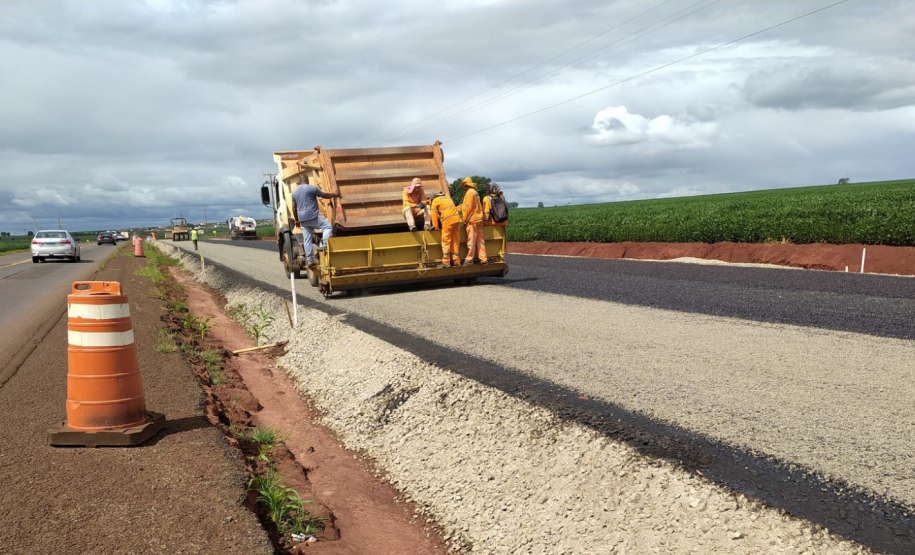 Duplicação da PR-317 entre Maringá e Iguaraçu - pavimentação