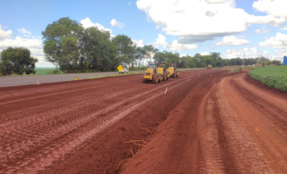 Duplicação da PR-317 entre Maringá e Iguaraçu - terraplenagem