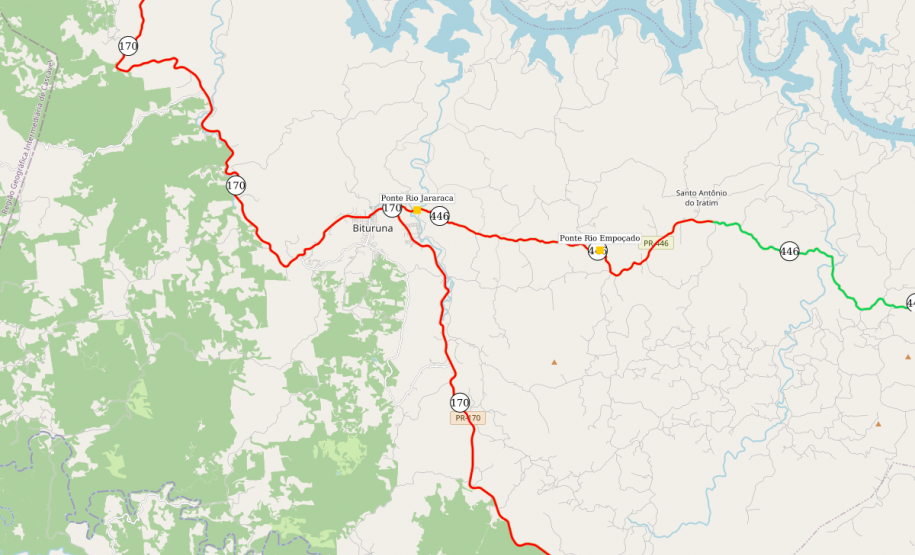 Pontes Bituruna - localização