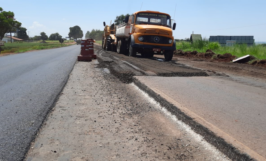 Terceiras faixas na PR-323 entre Cianorte e Jussara