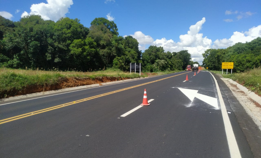 Terceiras faixas novas na PRC-280