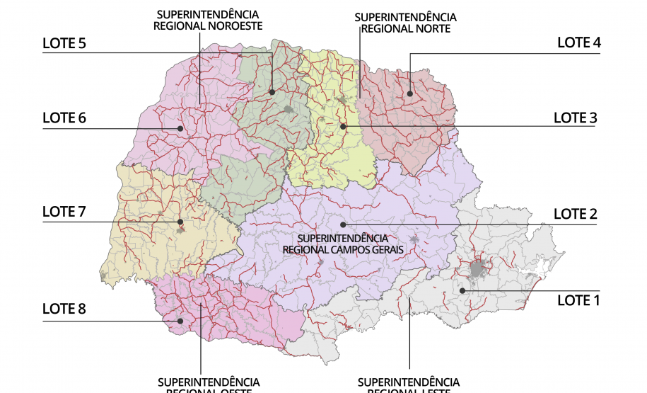 Mapa lotes do PROSEG