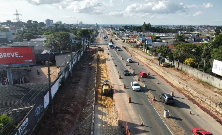 Viaduto do Bradesco - trecho em obras