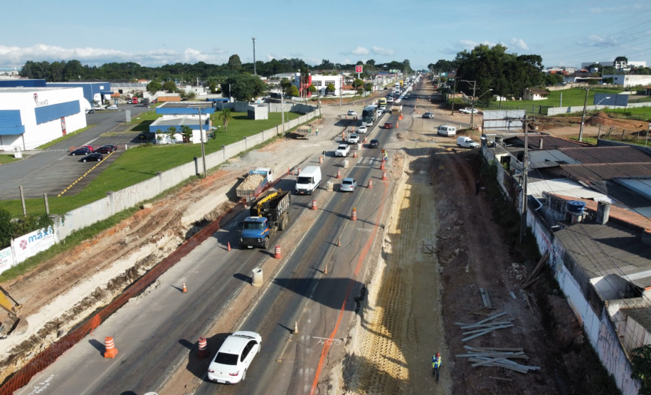 Viaduto do Bradesco - trecho em obras
