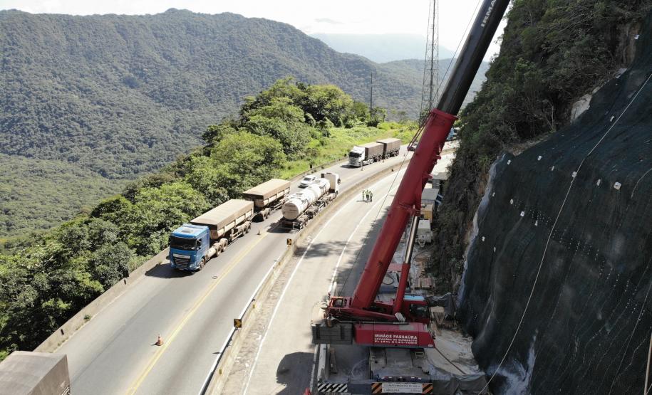 Obras no km 41 da BR-277