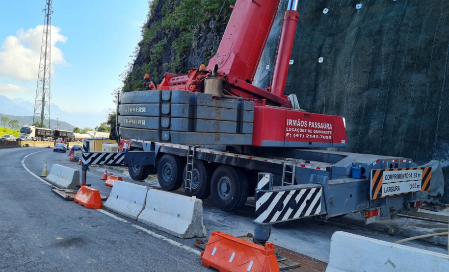 Obras no km 41 da BR-277