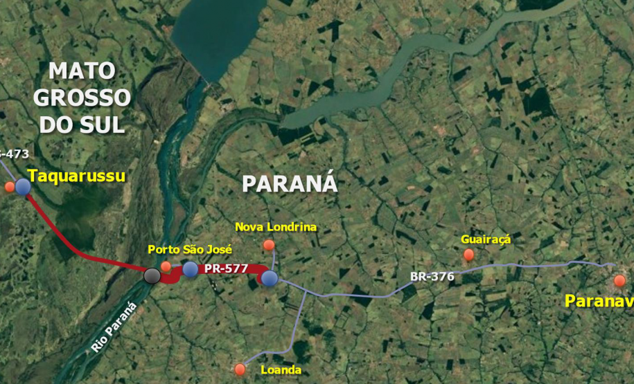 Mapa dos locais abordados pelos estudos