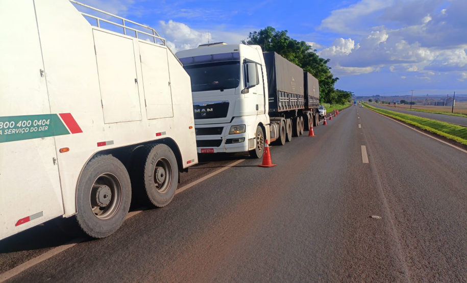 Operação de tráfego rodoviário - guincho pesado