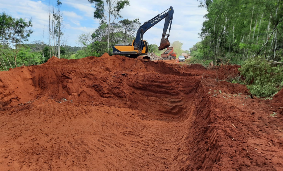 PR-492 Obra emergencial no Km 11,64