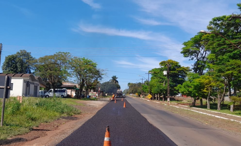 Serviços de conservação na PR-497 entre Missal e São Miguel do Iguaçu