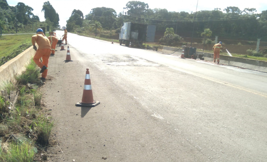 Reformas no viaduto de Palmas