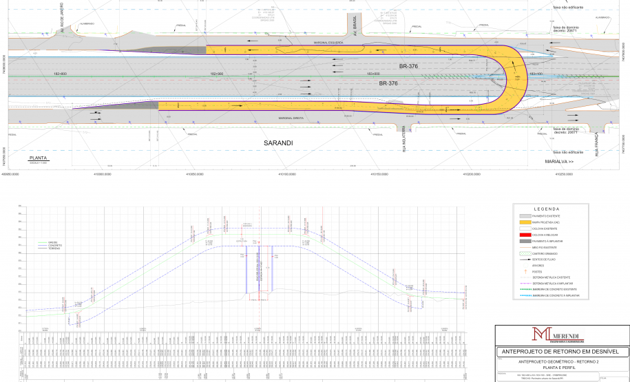 Imagem do anteprojeto dos viadutos