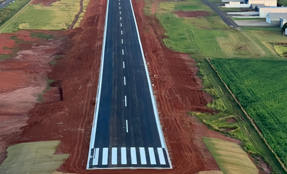 Nova pista do Aeroporto de Arapongas