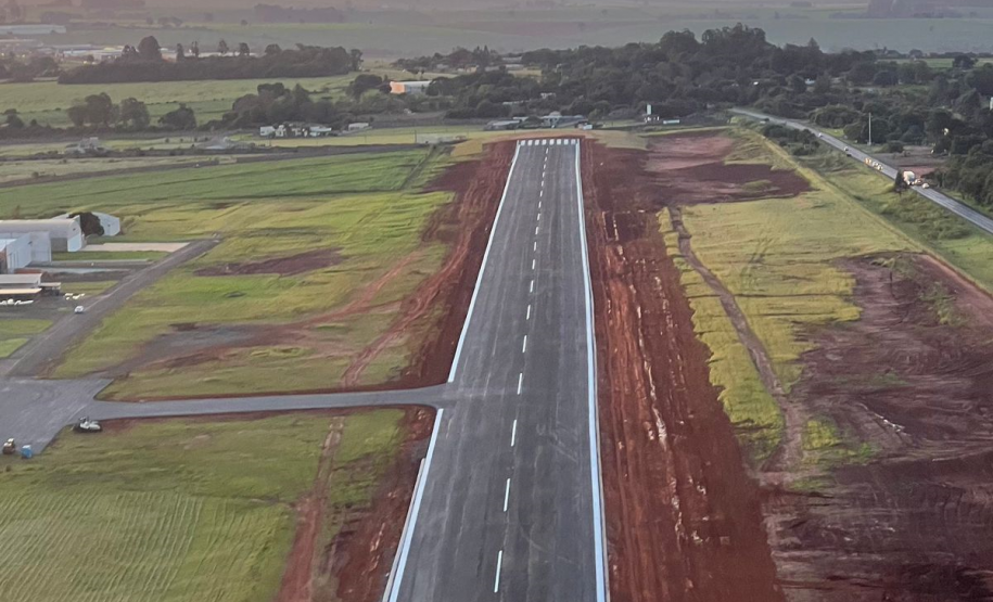 Nova pista do Aeroporto de Arapongas