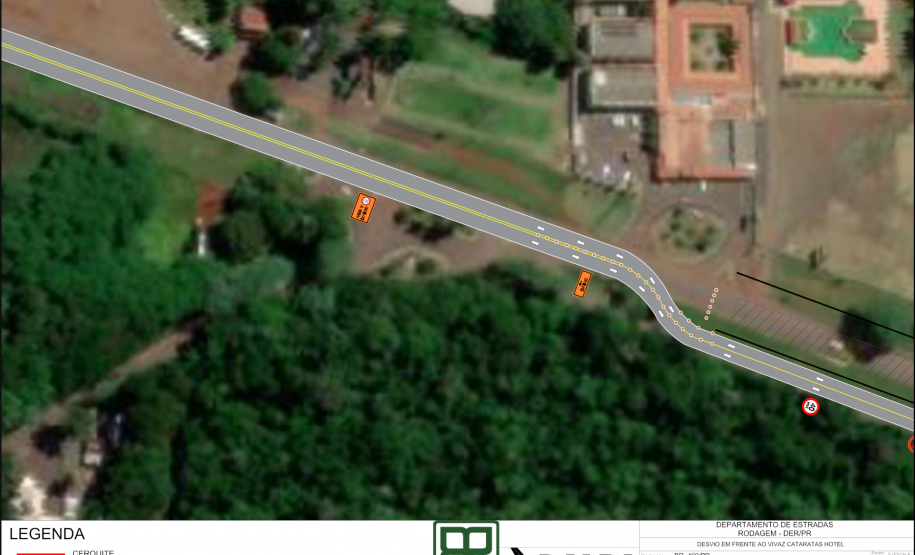 Desvio BR-469 - detalhe Cataratas Park Hotel