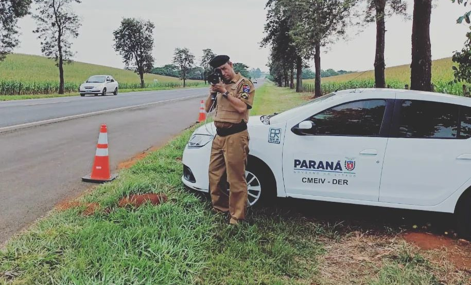 Fiscalização com radar portátil