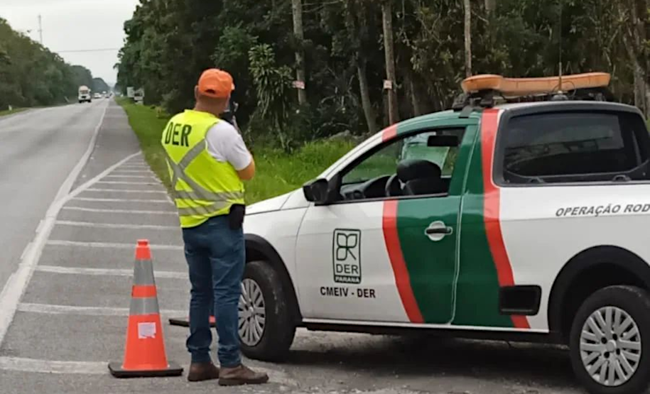 Fiscalização com radar portátil