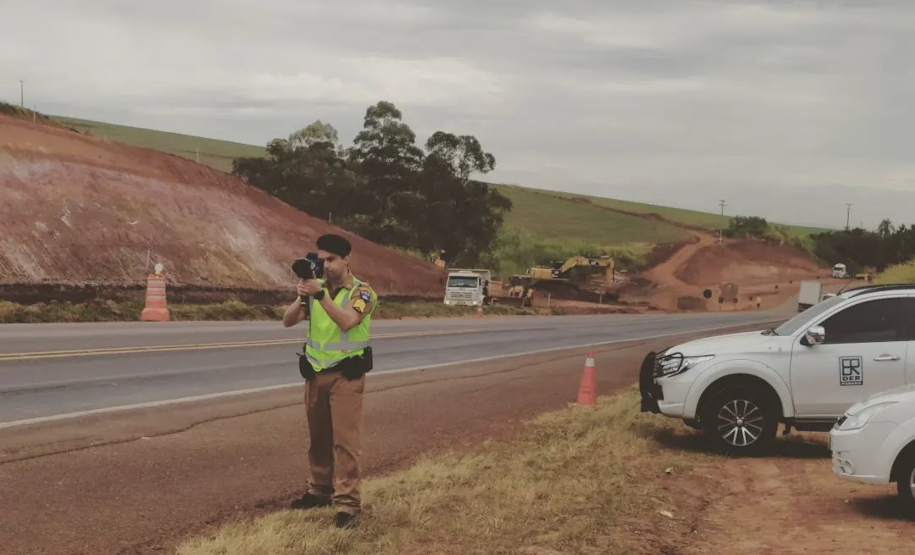 Fiscalização com radar portátil